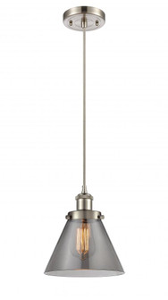 Cone - 1 Light - 8 inch - Brushed Satin Nickel - Cord hung - Mini Pendant (3442|916-1P-SN-G43)