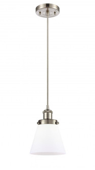 Cone - 1 Light - 6 inch - Brushed Satin Nickel - Cord hung - Mini Pendant (3442|916-1P-SN-G61)