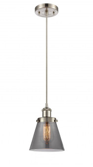 Cone - 1 Light - 6 inch - Brushed Satin Nickel - Cord hung - Mini Pendant (3442|916-1P-SN-G63-LED)