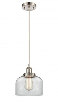 Bell - 1 Light - 8 inch - Brushed Satin Nickel - Cord hung - Mini Pendant (3442|916-1P-SN-G72)