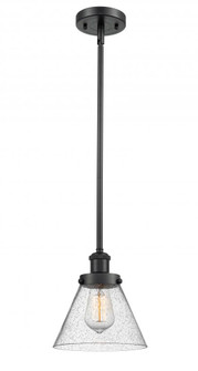 Cone - 1 Light - 8 inch - Matte Black - Mini Pendant (3442|916-1S-BK-G44)