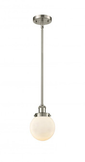 Beacon - 1 Light - 6 inch - Brushed Satin Nickel - Mini Pendant (3442|916-1S-SN-G201-6)