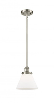 Cone - 1 Light - 8 inch - Brushed Satin Nickel - Mini Pendant (3442|916-1S-SN-G41)