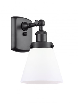 Cone - 1 Light - 6 inch - Matte Black - Sconce (3442|916-1W-BK-G61-LED)