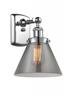 Cone - 1 Light - 8 inch - Polished Chrome - Sconce (3442|916-1W-PC-G43-LED)