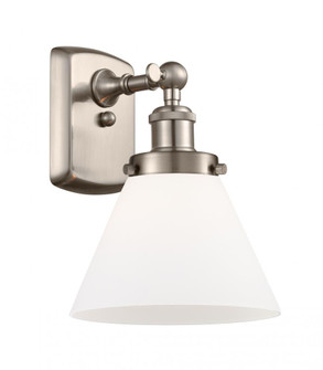 Cone - 1 Light - 8 inch - Brushed Satin Nickel - Sconce (3442|916-1W-SN-G41-LED)