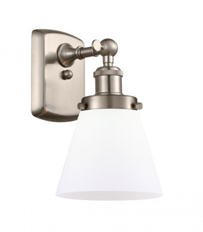 Cone - 1 Light - 6 inch - Brushed Satin Nickel - Sconce (3442|916-1W-SN-G61)