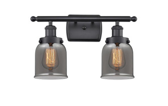 Bell - 2 Light - 16 inch - Matte Black - Bath Vanity Light (3442|916-2W-BK-G53-LED)