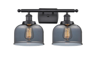 Bell - 2 Light - 18 inch - Matte Black - Bath Vanity Light (3442|916-2W-BK-G73)