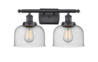 Bell - 2 Light - 18 inch - Matte Black - Bath Vanity Light (3442|916-2W-BK-G74-LED)