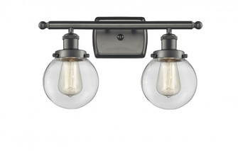 Beacon - 2 Light - 16 inch - Oil Rubbed Bronze - Bath Vanity Light (3442|916-2W-OB-G202-6)