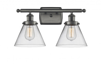 Cone - 2 Light - 18 inch - Oil Rubbed Bronze - Bath Vanity Light (3442|916-2W-OB-G42)