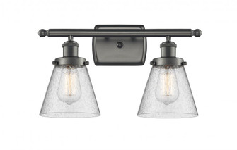 Cone - 2 Light - 16 inch - Oil Rubbed Bronze - Bath Vanity Light (3442|916-2W-OB-G64)