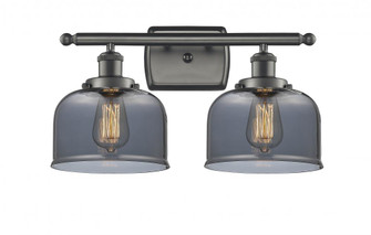 Bell - 2 Light - 18 inch - Oil Rubbed Bronze - Bath Vanity Light (3442|916-2W-OB-G73-LED)