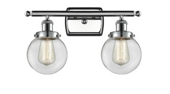 Beacon - 2 Light - 16 inch - Polished Chrome - Bath Vanity Light (3442|916-2W-PC-G202-6)