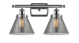 Cone - 2 Light - 18 inch - Polished Chrome - Bath Vanity Light (3442|916-2W-PC-G43)
