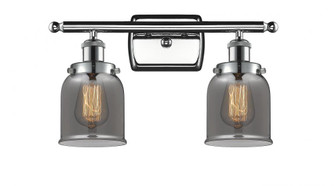 Bell - 2 Light - 16 inch - Polished Chrome - Bath Vanity Light (3442|916-2W-PC-G53-LED)