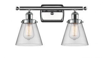 Cone - 2 Light - 16 inch - Polished Chrome - Bath Vanity Light (3442|916-2W-PC-G62-LED)