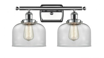 Bell - 2 Light - 18 inch - Polished Chrome - Bath Vanity Light (3442|916-2W-PC-G72)