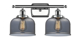 Bell - 2 Light - 18 inch - Polished Chrome - Bath Vanity Light (3442|916-2W-PC-G73-LED)