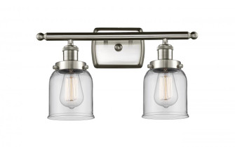 Bell - 2 Light - 16 inch - Brushed Satin Nickel - Bath Vanity Light (3442|916-2W-SN-G52-LED)