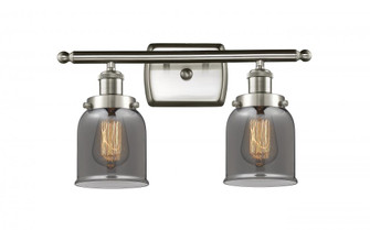 Bell - 2 Light - 16 inch - Brushed Satin Nickel - Bath Vanity Light (3442|916-2W-SN-G53-LED)