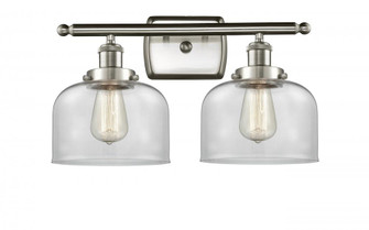 Bell - 2 Light - 18 inch - Brushed Satin Nickel - Bath Vanity Light (3442|916-2W-SN-G72)