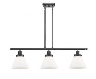 Cone - 3 Light - 36 inch - Matte Black - Stem Hung - Island Light (3442|916-3I-BK-G41-LED)