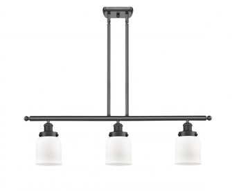 Bell - 3 Light - 36 inch - Matte Black - Stem Hung - Island Light (3442|916-3I-BK-G51-LED)