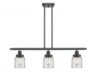 Bell - 3 Light - 36 inch - Matte Black - Stem Hung - Island Light (3442|916-3I-BK-G52-LED)