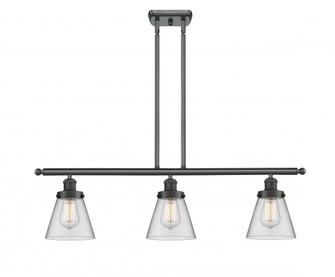 Cone - 3 Light - 36 inch - Matte Black - Stem Hung - Island Light (3442|916-3I-BK-G62)