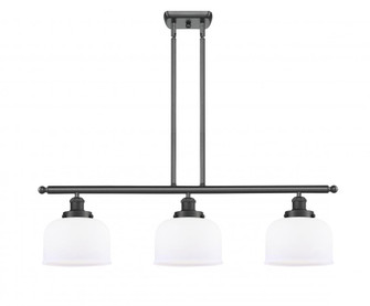 Bell - 3 Light - 36 inch - Matte Black - Stem Hung - Island Light (3442|916-3I-BK-G71-LED)