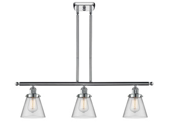Cone - 3 Light - 36 inch - Polished Chrome - Stem Hung - Island Light (3442|916-3I-PC-G62-LED)