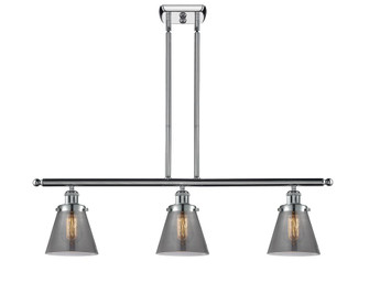 Cone - 3 Light - 36 inch - Polished Chrome - Stem Hung - Island Light (3442|916-3I-PC-G63)
