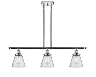Cone - 3 Light - 36 inch - Polished Chrome - Stem Hung - Island Light (3442|916-3I-PC-G64-LED)