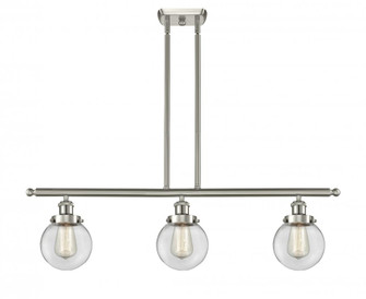 Beacon - 3 Light - 36 inch - Brushed Satin Nickel - Stem Hung - Island Light (3442|916-3I-SN-G202-6)