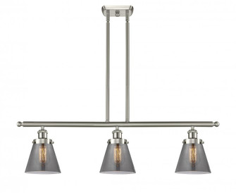 Cone - 3 Light - 36 inch - Brushed Satin Nickel - Stem Hung - Island Light (3442|916-3I-SN-G63)