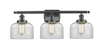 Bell - 3 Light - 28 inch - Matte Black - Bath Vanity Light (3442|916-3W-BK-G72-LED)
