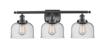 Bell - 3 Light - 28 inch - Matte Black - Bath Vanity Light (3442|916-3W-BK-G74)
