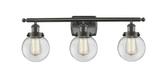 Beacon - 3 Light - 26 inch - Oil Rubbed Bronze - Bath Vanity Light (3442|916-3W-OB-G202-6-LED)