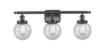 Beacon - 3 Light - 26 inch - Oil Rubbed Bronze - Bath Vanity Light (3442|916-3W-OB-G204-6)
