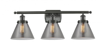 Cone - 3 Light - 28 inch - Oil Rubbed Bronze - Bath Vanity Light (3442|916-3W-OB-G43)