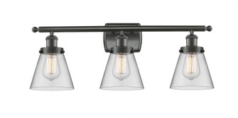 Cone - 3 Light - 26 inch - Oil Rubbed Bronze - Bath Vanity Light (3442|916-3W-OB-G62)