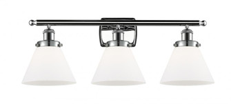 Cone - 3 Light - 28 inch - Polished Chrome - Bath Vanity Light (3442|916-3W-PC-G41-LED)