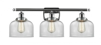 Bell - 3 Light - 28 inch - Polished Chrome - Bath Vanity Light (3442|916-3W-PC-G72)