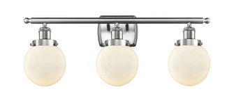 Beacon - 3 Light - 26 inch - Brushed Satin Nickel - Bath Vanity Light (3442|916-3W-SN-G201-6)
