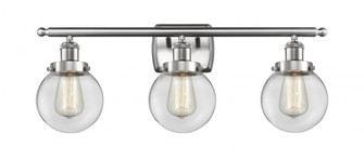 Beacon - 3 Light - 26 inch - Brushed Satin Nickel - Bath Vanity Light (3442|916-3W-SN-G202-6)