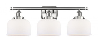 Bell - 3 Light - 28 inch - Brushed Satin Nickel - Bath Vanity Light (3442|916-3W-SN-G71)