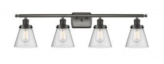 Cone - 4 Light - 36 inch - Oil Rubbed Bronze - Bath Vanity Light (3442|916-4W-OB-G64)