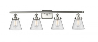 Cone - 4 Light - 36 inch - Brushed Satin Nickel - Bath Vanity Light (3442|916-4W-SN-G64)